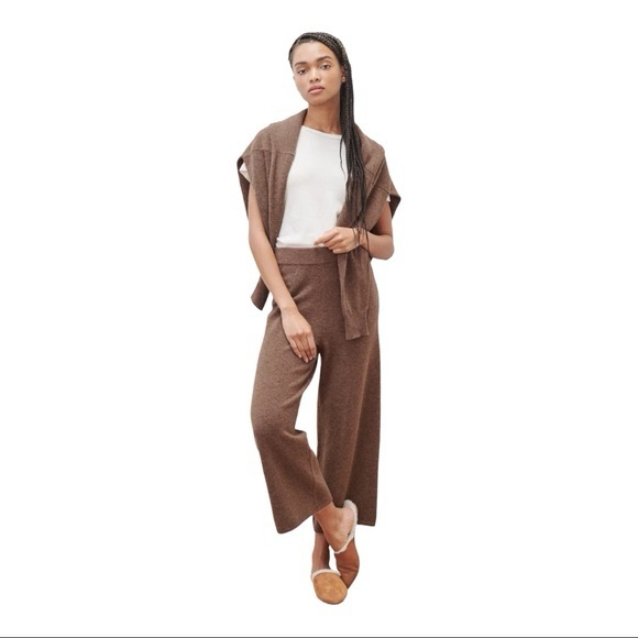 Jenni Kayne culottes Marina Wide-Leg Pants in Nutmeg - Picture 2 of 8